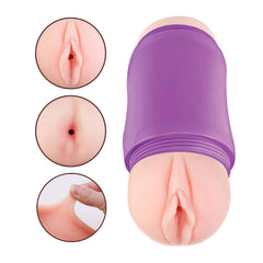 DELITE TWO WAYS VAGINA & ASS-WHITE