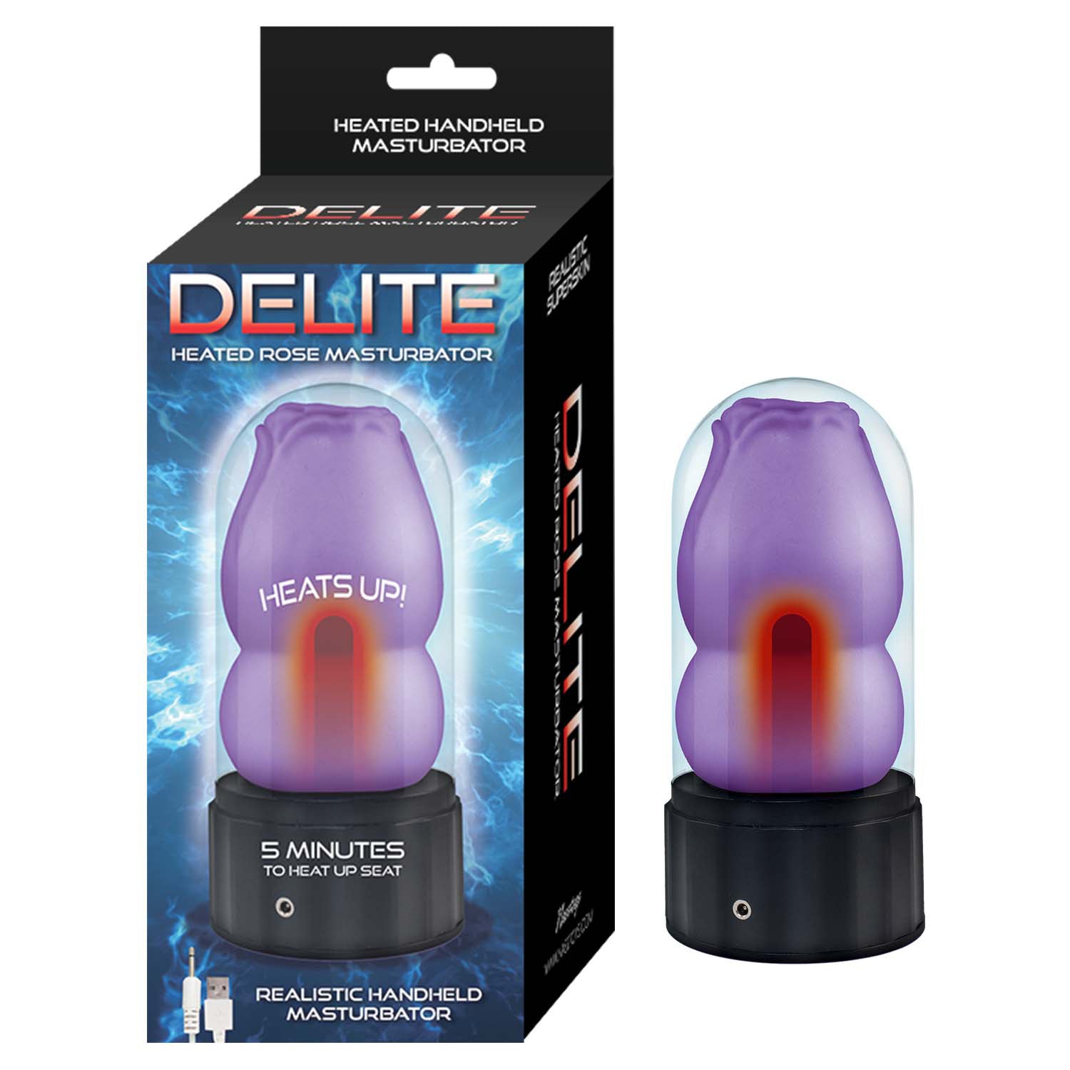 DELITE HEATED ROSE MASTURBATOR