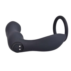 ASS-SATION REMOTE CONTOURED ANAL PLUG-BLACK