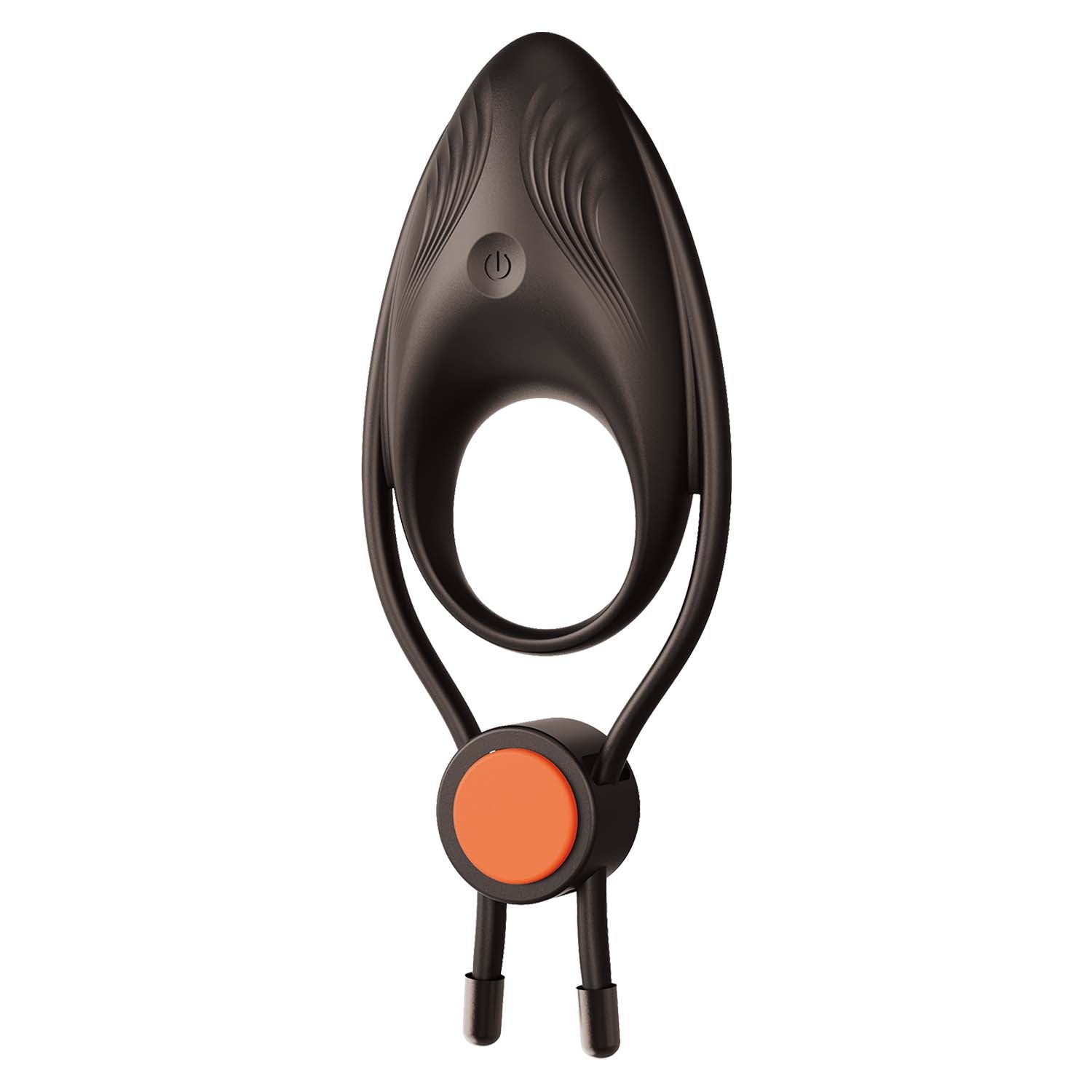 COCKPOWER VIBRATING RING W/ADJUSTABLE COCK TIE-BLACK