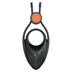 COCKPOWER VIBRATING RING W/ADJUSTABLE COCK TIE-BLACK