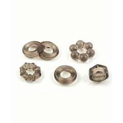 ENHANCER FIVE PIECE COCK RING SET-BLACK